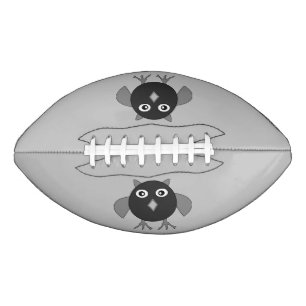 Creepy Halloween Owl Football American Football