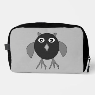 Creepy Halloween Owl Patterned Dopp Kit