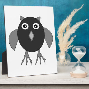 Creepy Halloween Owl Plaque