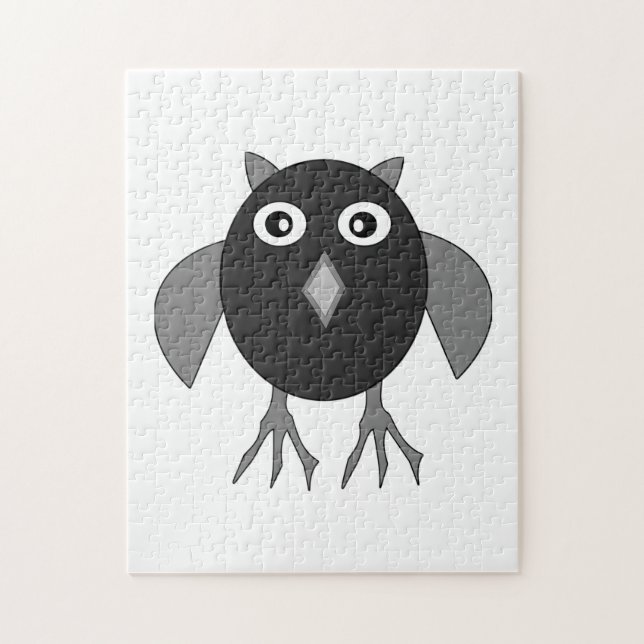 Creepy Halloween Owl Puzzle (Vertical)