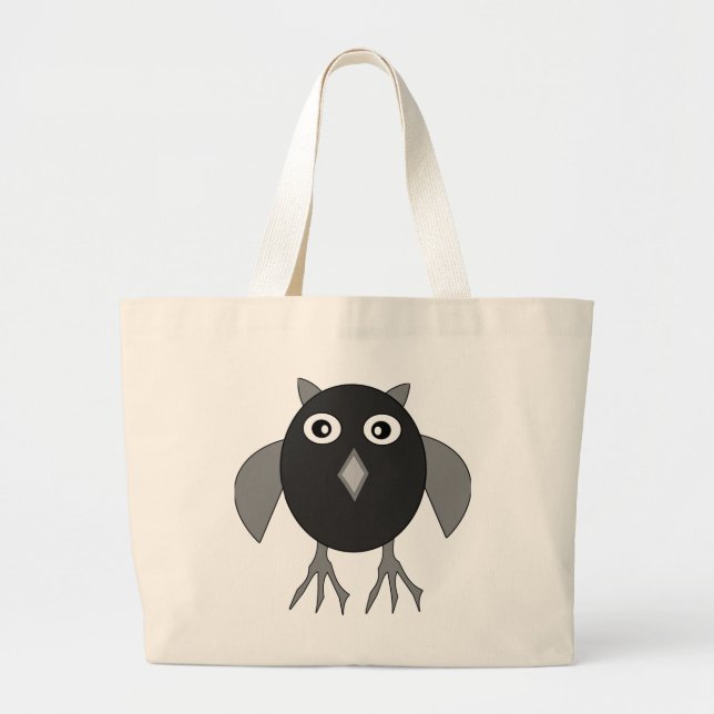 Creepy Halloween Owl Tote Bag (Front)