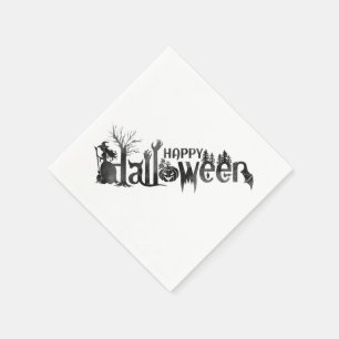 Creepy Halloween Paper Napkins