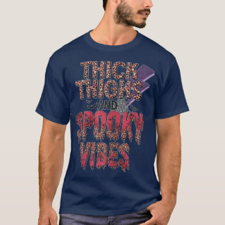 Creepy Halloween Party Costume Thick Tights And Sp T-Shirt