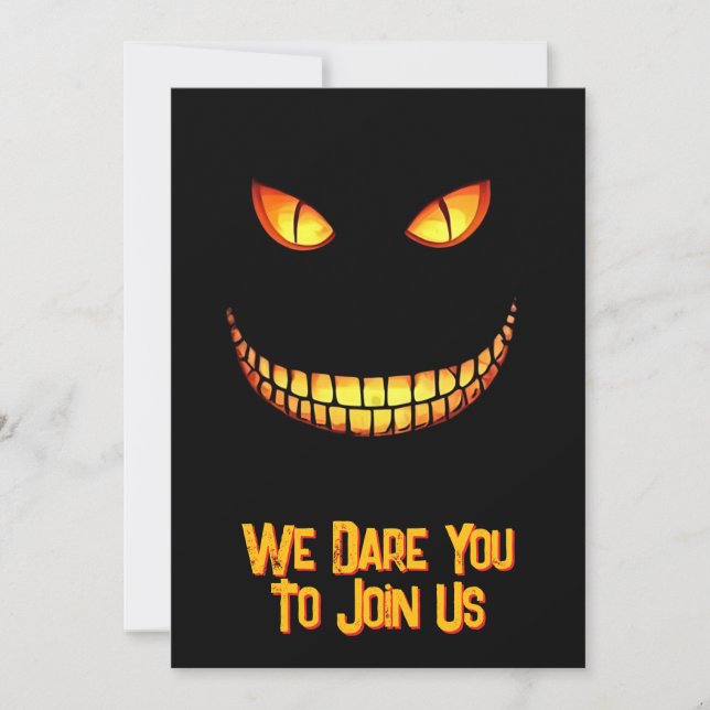 Creepy Halloween Party Invitation (Front)