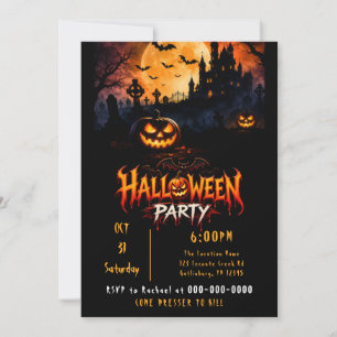 Creepy Halloween Party Invitation