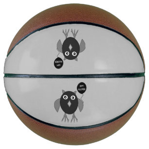 Creepy Halloween Party Owl Basketballs