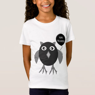 Creepy Halloween Party Owl Kids T Shirt