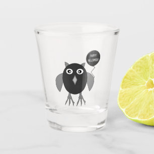 Creepy Halloween Party Owl Shot Glass