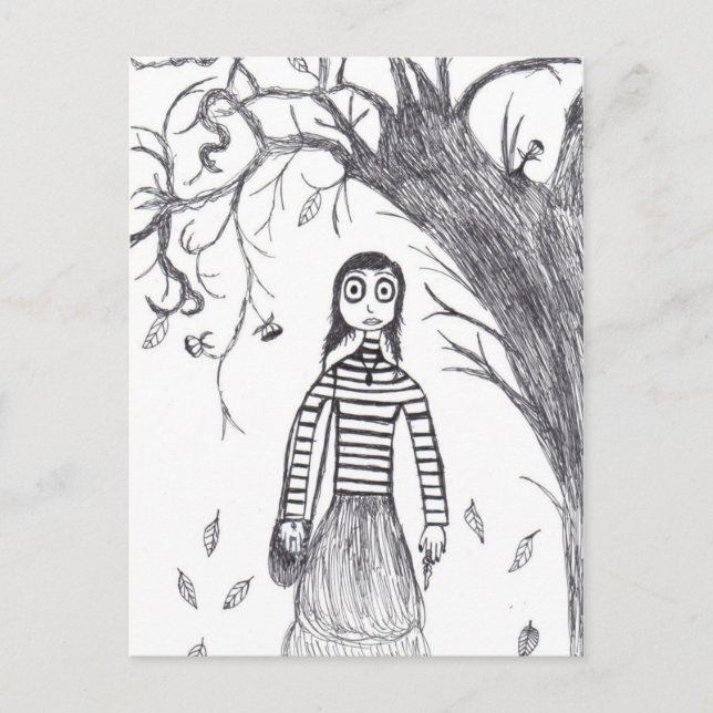 Creepy Halloween Postcard (Front)