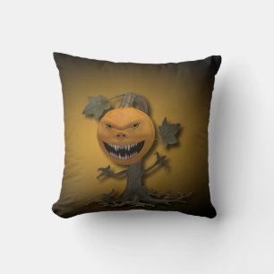 Creepy Halloween Pumpkin Tree - Pillow