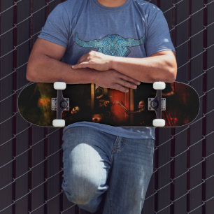 Creepy Halloween Skateboard