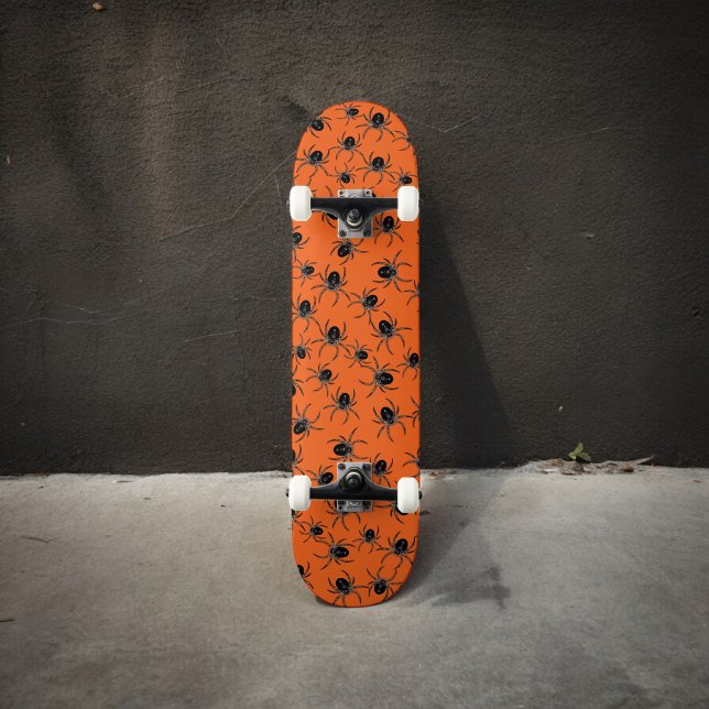Creepy Halloween Spiders Skateboard (Creator Uploaded)