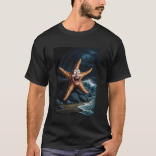 Creepy Halloween Starfish Ocean Horror Scary Under T-Shirt