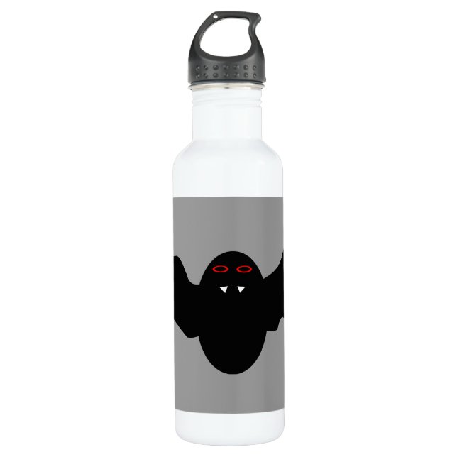 Creepy Halloween Vampire Bat 710 Ml Water Bottle (Front)