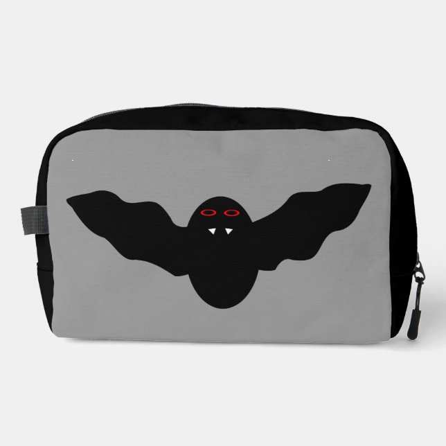 Creepy Halloween Vampire Bat Dopp Kit (Front)