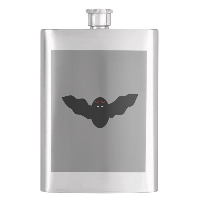 Creepy Halloween Vampire Bat Flasks (Front)