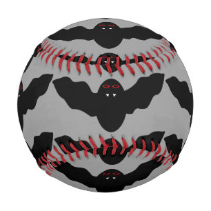 Creepy Halloween Vampire Bat Halloween Baseball