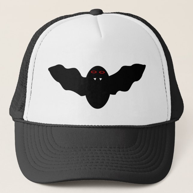 Creepy Halloween Vampire Bat Hat (Front)