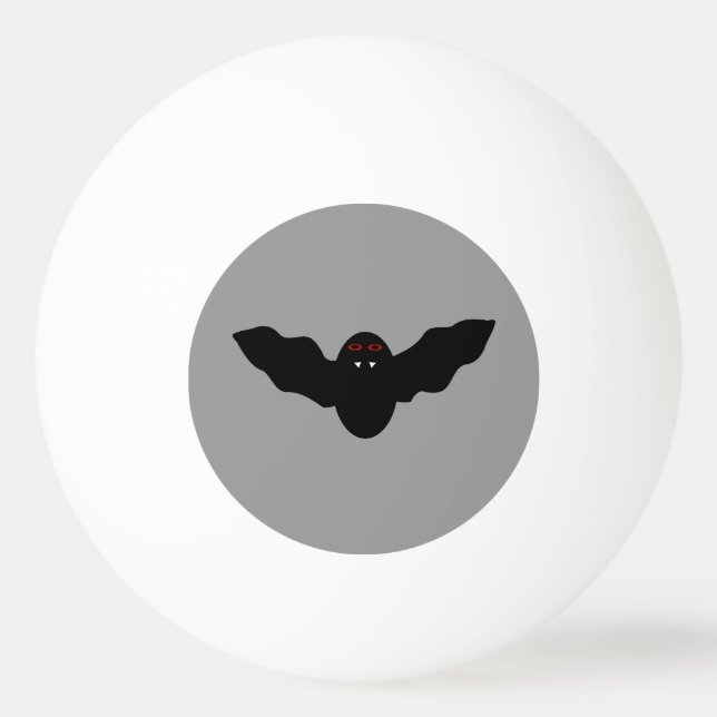 Creepy Halloween Vampire Bat Ping Pong Ball (Front)
