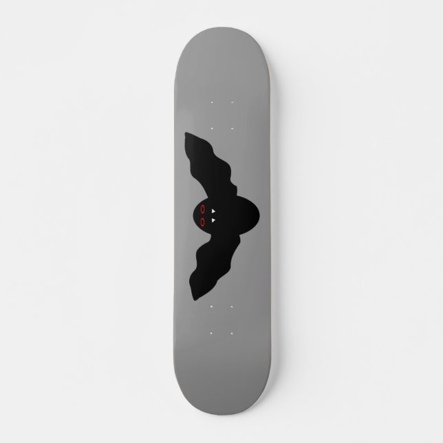 Creepy Halloween Vampire Bat Skateboard (Front)