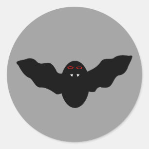 Creepy Halloween Vampire Bat Stickers