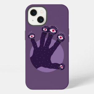 Creepy Hand Has Weird Fingers With Watching Eyes C iPhone 13 Case