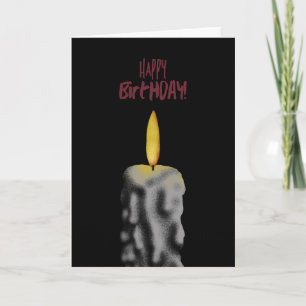 Creepy Happy Birthday Candle Card