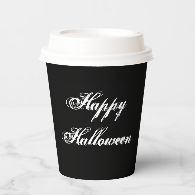 Creepy Happy Halloween Paper cup (Front)