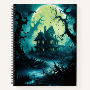 Creepy Haunted House Halloween  Notebook