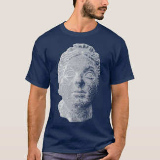 Creepy Head of a Woman from a Roman Empire Statue  T-Shirt
