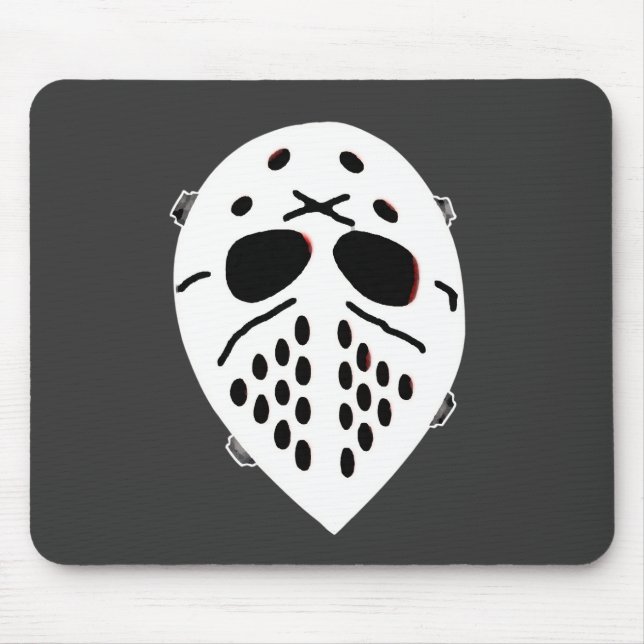 Creepy Hockey Mask Products Mouse Mat (Front)