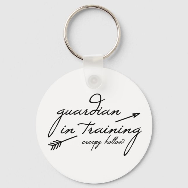 Creepy Hollow "guardian in training" keychain (Front)