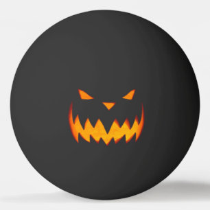 Creepy Hollow Halloween Evil Jack o'Lantern Ping Pong Ball