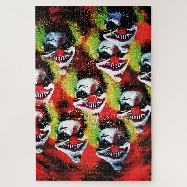creepy horror clown jigsaw puzzle (Vertical)