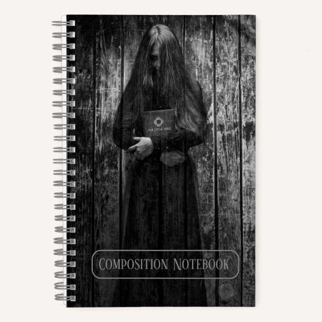 Creepy Horror Ghost Girl  Notebook (Front)