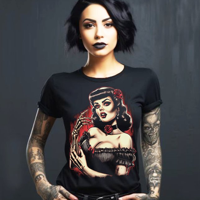 Creepy Horror Girl T-Shirt (Creator Uploaded)