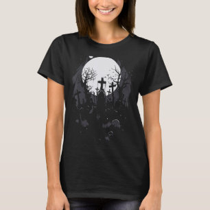 Creepy Horror Spooky Halloween Pastel Goth Occult  T-Shirt