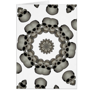 Creepy Human Skull Mandala