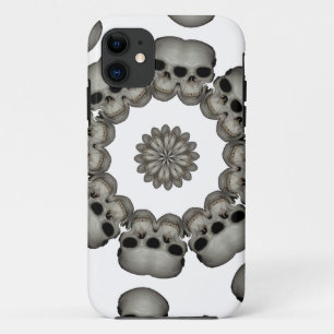 Creepy Human Skull Mandala iPhone 11 Case