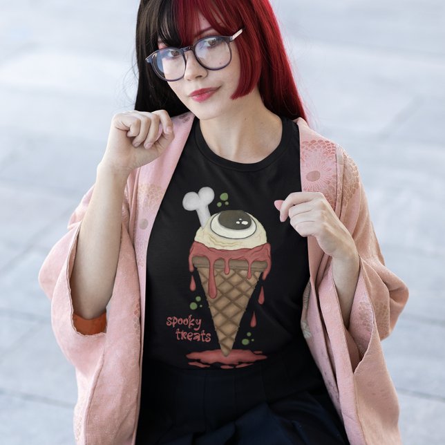 Creepy Ice Cream Halloween T-Shirt (Creator Uploaded)