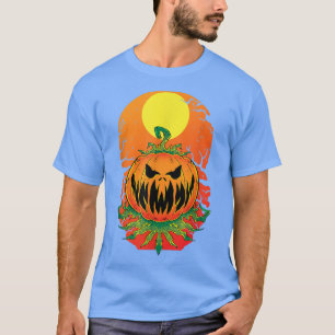 Creepy Jack O Lantern Halloween Costume Party Spoo T-Shirt
