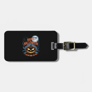 Creepy Jack O� Lantern Halloween Luggage Tag
