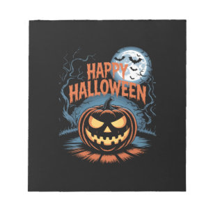 Creepy Jack O’ Lantern Halloween Notepad