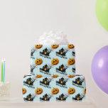 Creepy Jack-O-Lantern Haunted House Halloween Gift Wrapping Paper<br><div class="desc">A Creepy Wrapping paper for Halloween-themed birthday parties,  Horror themed baby showers or Halloween Wedding gifts.</div>