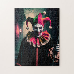Creepy Jester Jigsaw Puzzle