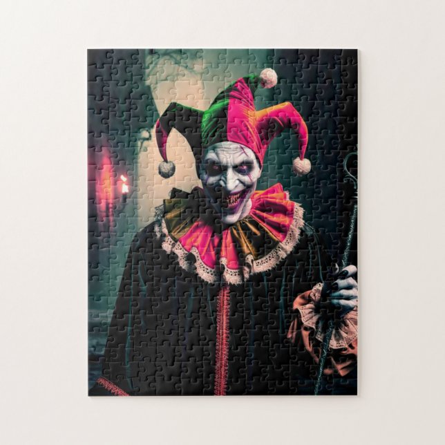 Creepy Jester  Jigsaw Puzzle (Vertical)