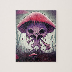 Creepy Kawaii Mushroom Jigsaw Puzzle
