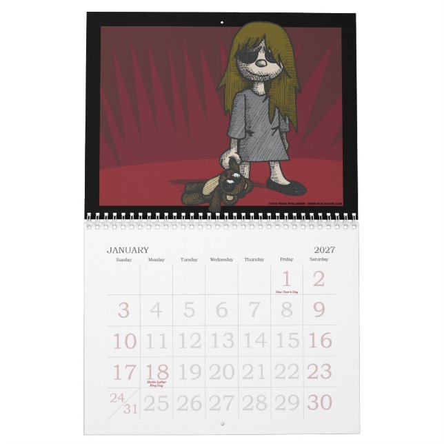 Creepy Kids Calendar (Jan 2027)