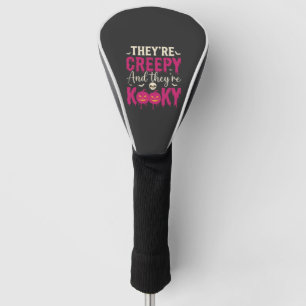 Creepy Kooky Halloween Skull Pumpkin Design_1 Golf Head Cover