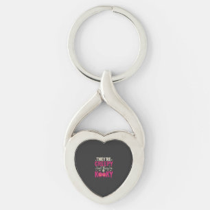 Creepy Kooky Halloween Skull Pumpkin Design_1 Key Ring